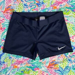 Nike Tight Fit Athletic Shorts Navy Blue XL Women’s
